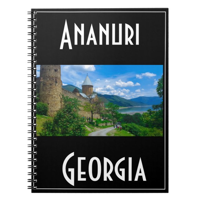 Ananuri Georgia Caucuses Mountains Castle Nature Notebook (Front)