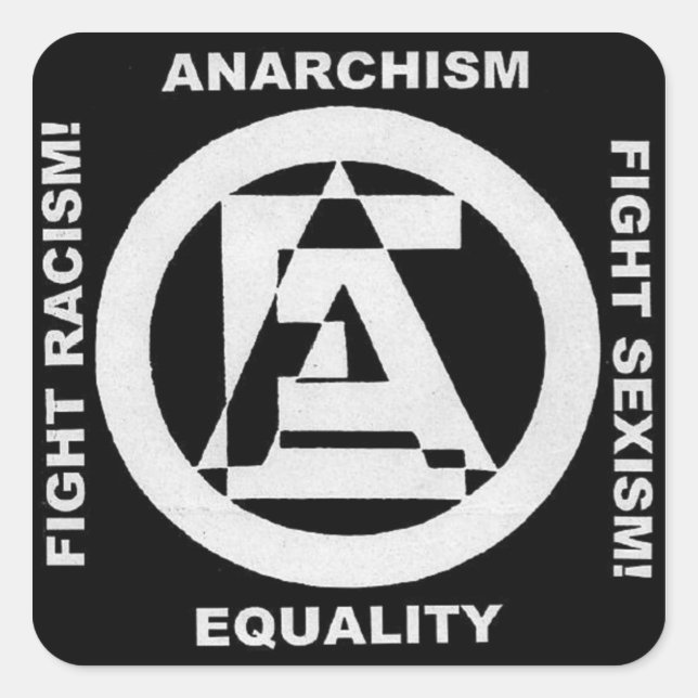 anarchism equality 1 sticker (Front)