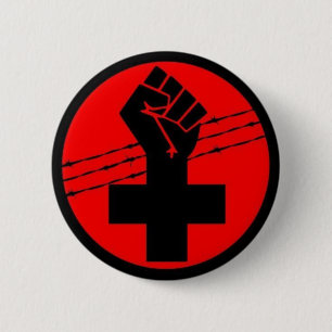 Anarchist Black Cross button