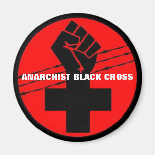 anarchist black cross magnet