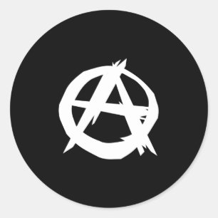 Anarchist, Colombia Political flag Classic Round Sticker