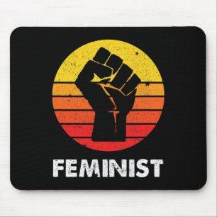 Anarchist Feminist Retro Vintage 70s Women Equalit Mouse Pad
