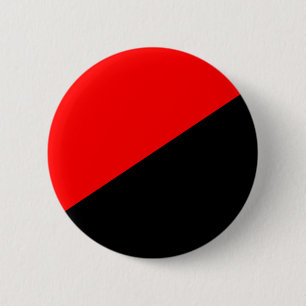 Anarchist Flag (Anarchism) 6 Cm Round Badge