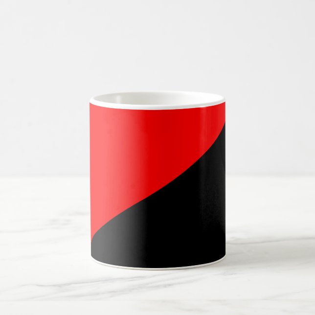 Anarchist Flag (Anarchism) Coffee Mug (Center)