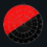 Anarchist Flag (Anarchism) Dartboard<br><div class="desc">This design features the red and black flag of anarchism. Louise Michel, who participated in the Paris Commune of 1871, said: "The red banner, which has always stood for liberty, frightens the executioners because it is so red with our blood... Those red and black banners wave over us mourning our...</div>