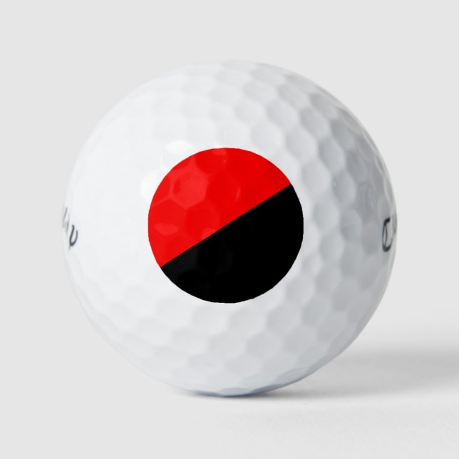 Anarchist Flag (Anarchism) Golf Balls (Front)