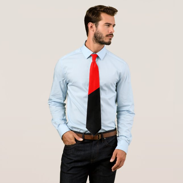 Anarchist Flag (Anarchism) Tie (In Situ)