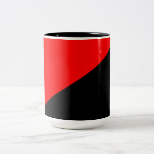 Anarchist Flag (Anarchism) Two-Tone Coffee Mug