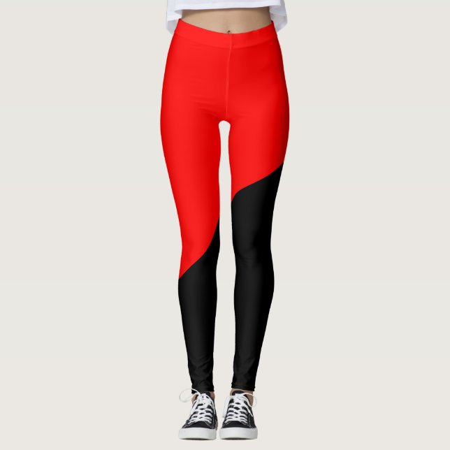 Anarchist Flag Leggings (Front)