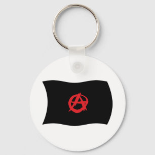 Anarchist Movement Flag Keychain
