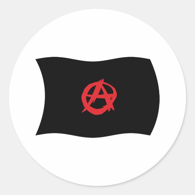 Anarchist Movement Flag Sticker (Front)