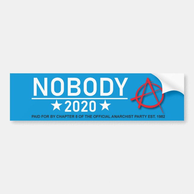 Anarchist party bumper sticker (Front)