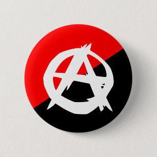 Anarchist With A Symbol, Colombia 6 Cm Round Badge