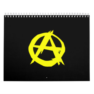 Anarcho Capitalism Black and Yellow Flag Calendar
