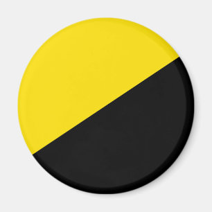 Anarcho capitalism flag anarchy symbol black yello magnet