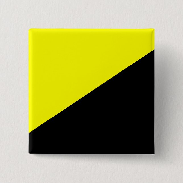 Anarcho-Capitalist Flag 15 Cm Square Badge (Front)