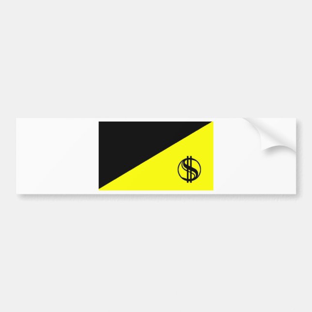 Anarcho-Capitalist Flag Bumper Sticker (Front)