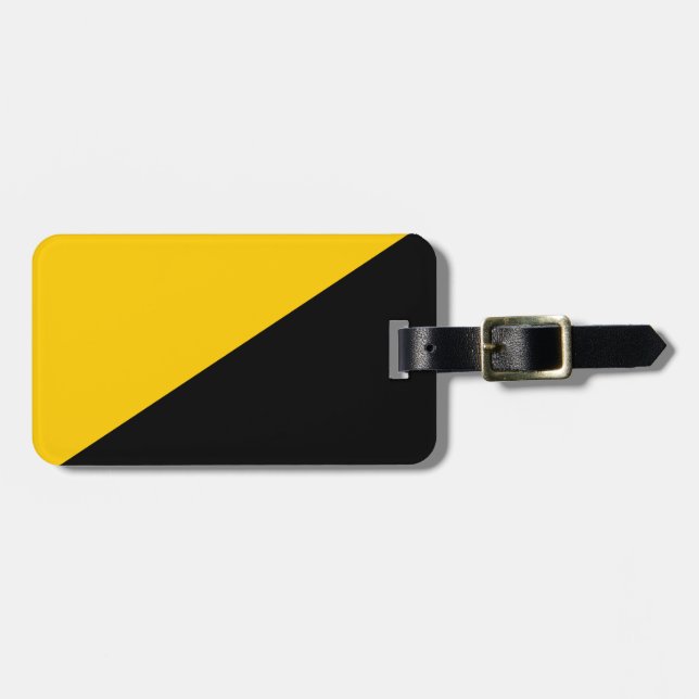 Anarcho Capitalist Flag Luggage Tag (Front Horizontal)