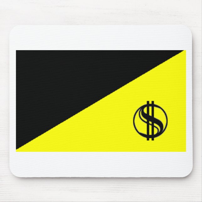 Anarcho-Capitalist Flag Mouse Pad (Front)