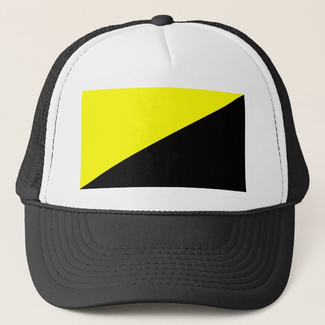 Anarcho-Capitalist Flag Trucker Hat (Front)