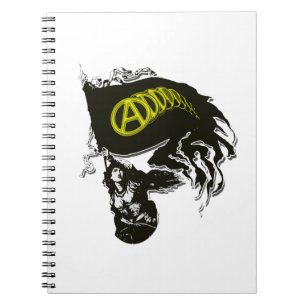 Anarcho Capitalist Tattered Flag with Lady Liberty Notebook