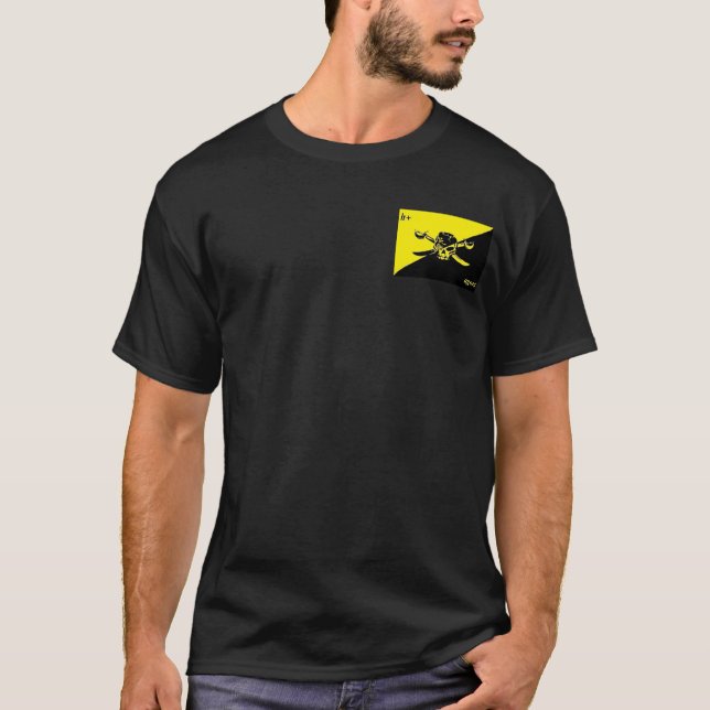 Anarcho-Capitalist Transhumanist Agorist Flag T-Sh T-Shirt (Front)