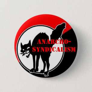anarcho-syndicalism 6 cm round badge