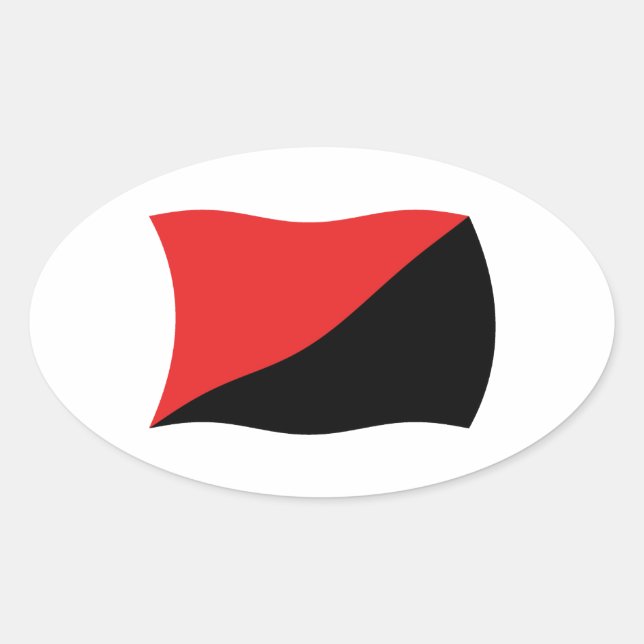 Anarcho-Syndicalism Flag Sticker (Front)