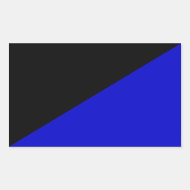 Anarcho-Transhumanist Flag Flipped Rectangular Sticker (Front)