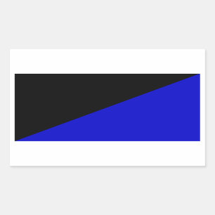 Anarcho-Transhumanist Flag Flipped Rectangular Sticker