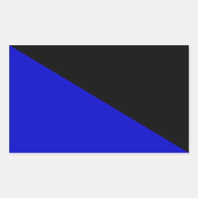 Anarcho-Transhumanist Flag Rectangular Sticker (Front)