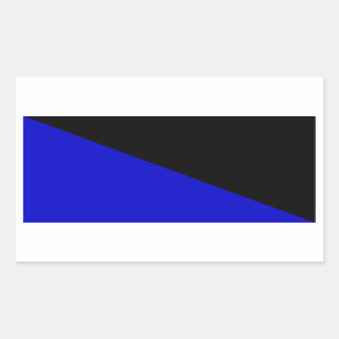 Anarcho-Transhumanist Flag Rectangular Sticker