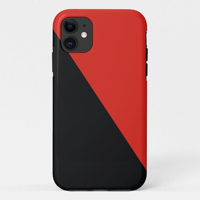 anarchy flag red black Case-Mate iPhone case (Back)