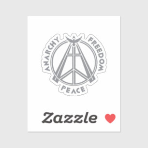 Anarchy, Freedom & Peace: Modern Anarchy Symbol