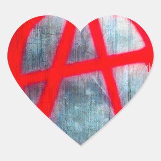 Anarchy Graffiti Heart Sticker