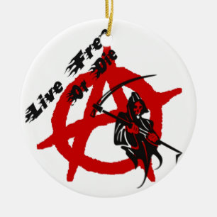 Anarchy Grim Reaper Ceramic Tree Decoration