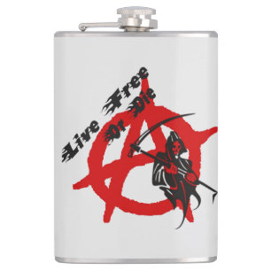 Anarchy Grim Reaper Hip Flask