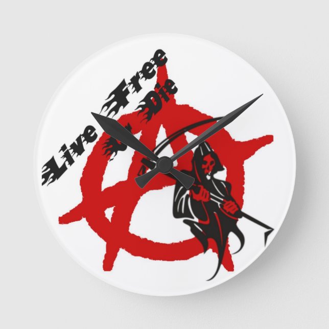 Anarchy Grim Reaper Round Clock (Front)