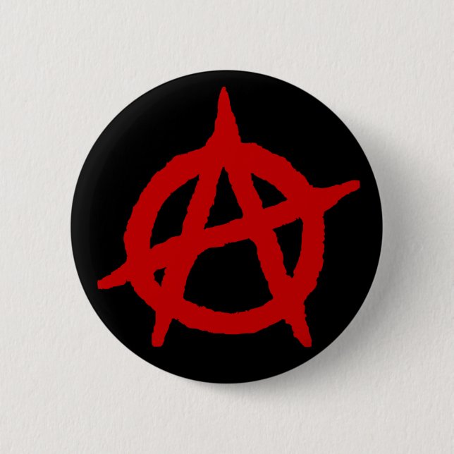 Anarchy in Red 6 Cm Round Badge (Front)