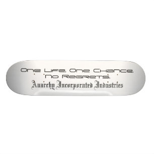 Anarchy Inc - Old School Board Skateboard