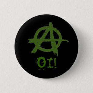anarchy, OI! botton 6 Cm Round Badge