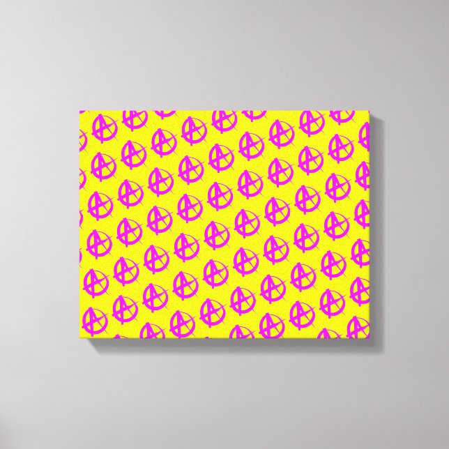 Anarchy Pattern Canvas Print (Front)