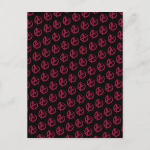 Anarchy Pattern Postcard