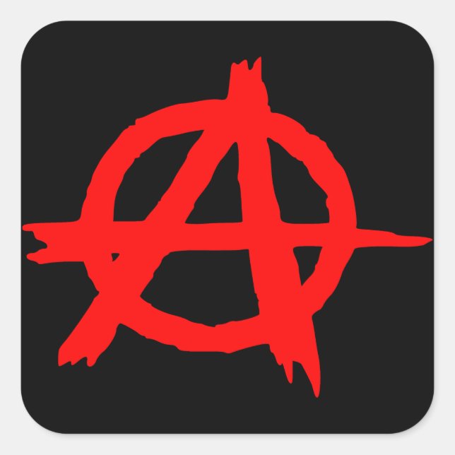 Anarchy Square Sticker (Front)