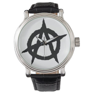 Anarchy symbol black punk music culture sign chaos watch