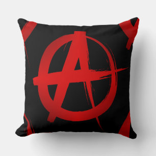 Anarchy symbol cushion