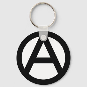 Anarchy Symbol Key Ring