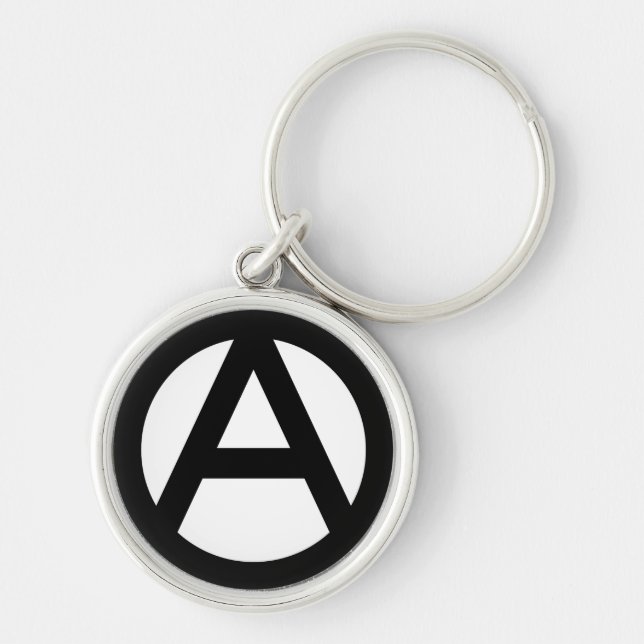 Anarchy Symbol Key Ring (Front)
