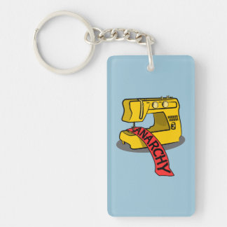 Anarchy Yellow Sewing Machine Key Ring