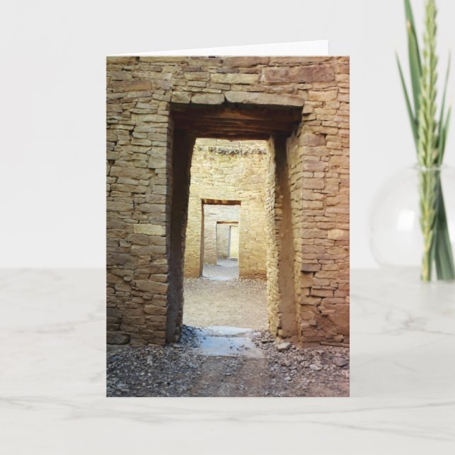Anasazi Doorway Greeting Card (Front)